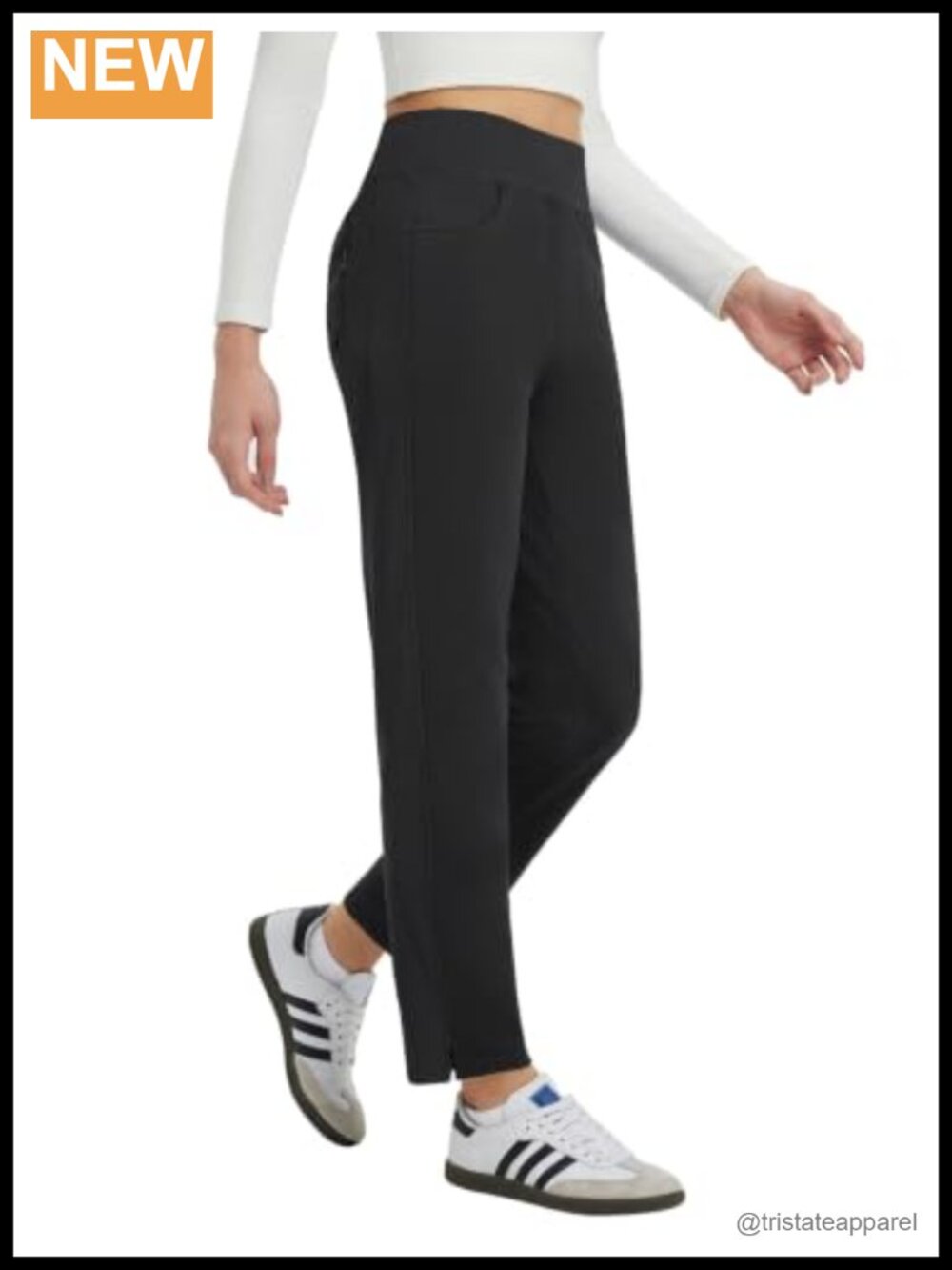 Fleece Lined Thermal Winter Pants Water Resistant Tapered Leg